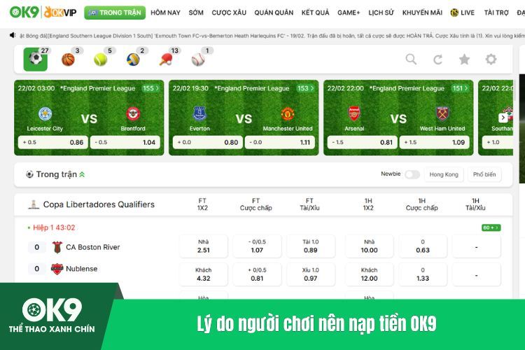 Lý do người chơi nên nạp tiền OK9